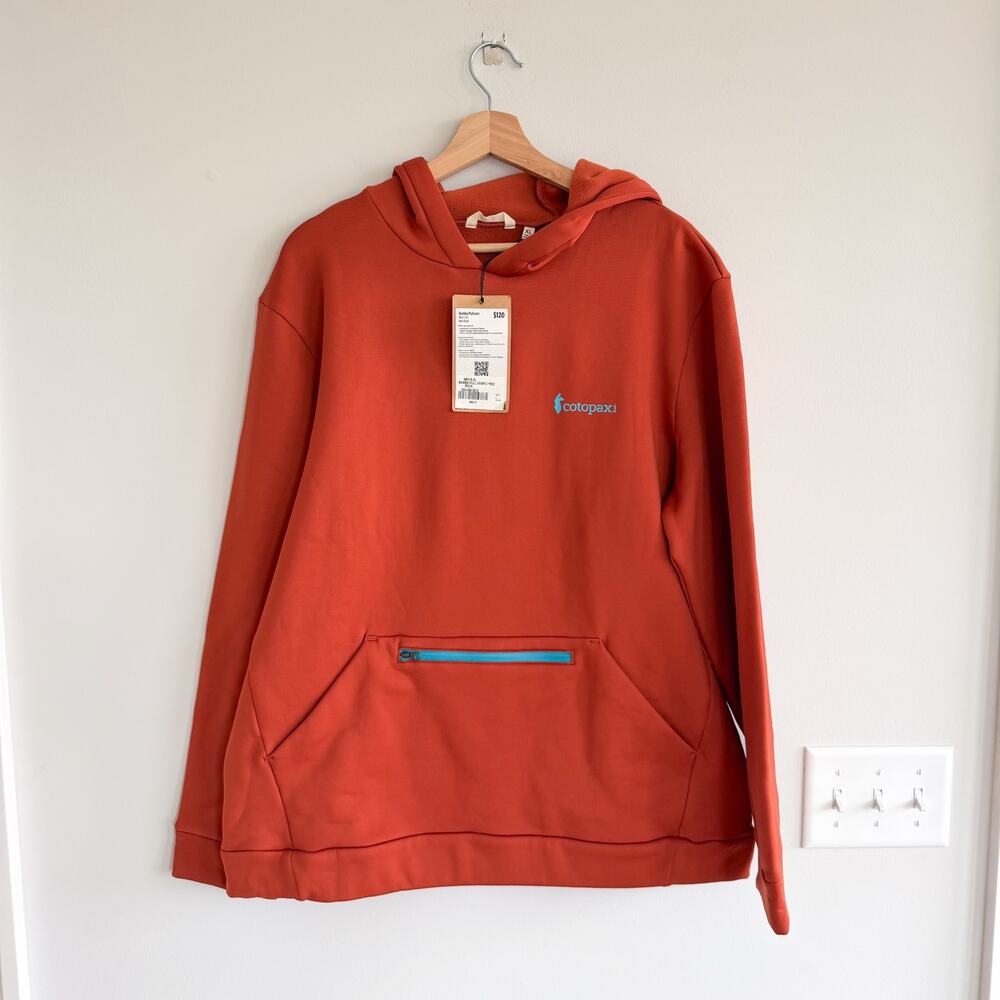 Cotopaxi Bamba Long Sleeve Pullover Hoodie Red Rock XL NWT